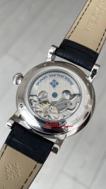 Patek Philippe Geneve Tourbillon Moonphase Siyah Kadran Silver 40mm