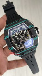 Richard Mille RM 011 Ultimate Edition Torquoise TPT Skeleton Flyback Chronograph Carbon & Titanium