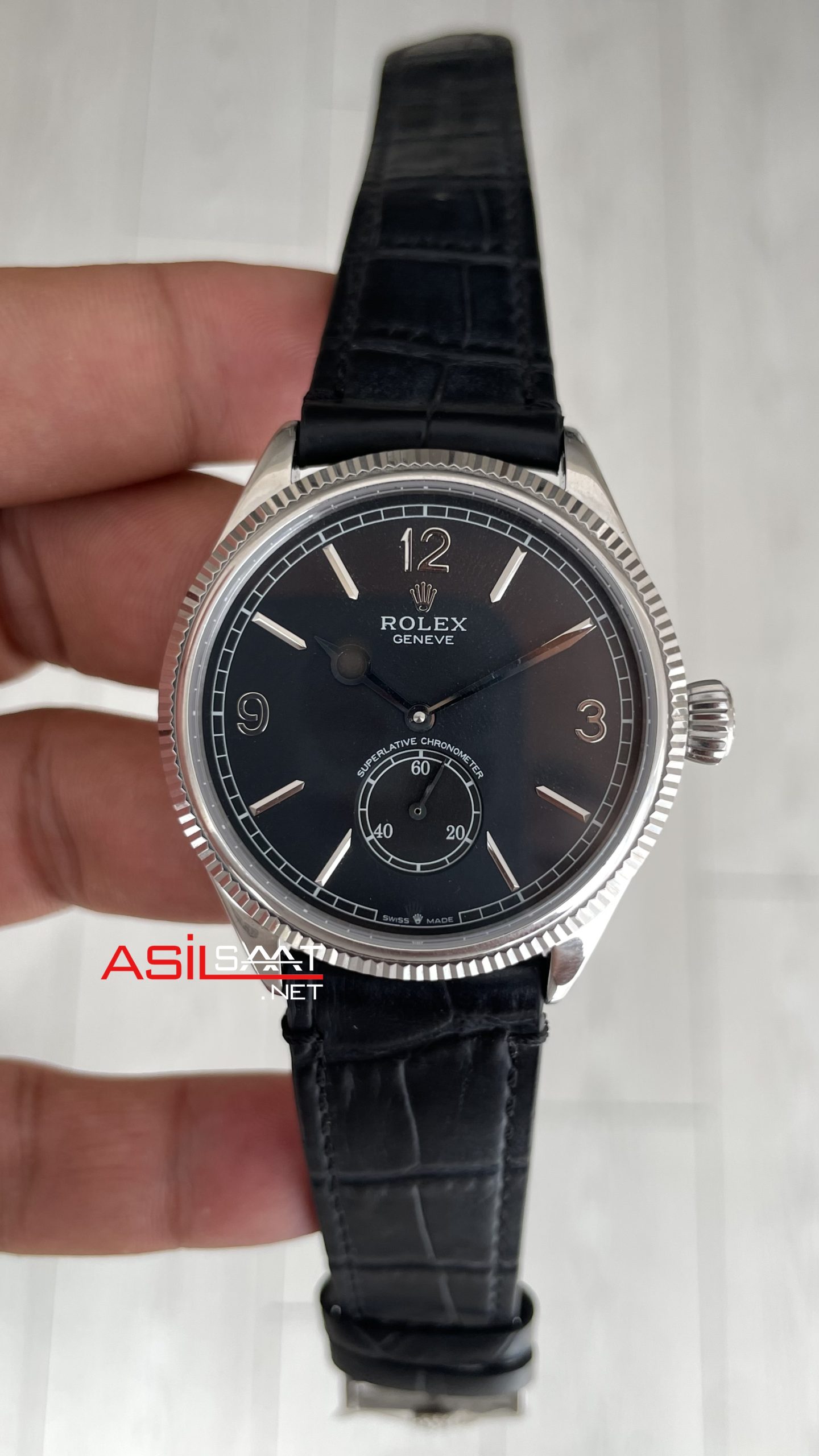 Rolex 1980 Siyah Silver 39mm Rolex 1980 Siyah Silver 39mm
