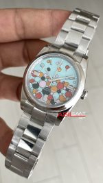 Rolex Oyster Perpetual Celebration 124300 Turkuaz 36mm Replika Saat