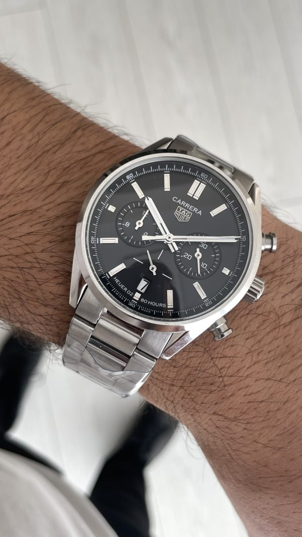 TAG Heuer Carrera Calibre Heuer 02 Siyah Kadran Replika Saat
