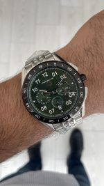 TAG Heuer Porsche Carrera Chronograph 44mm Yeşil Kadran Replika Saat