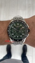 TAG Heuer Porsche Carrera Chronograph 44mm Yeşil Kadran Replika Saat