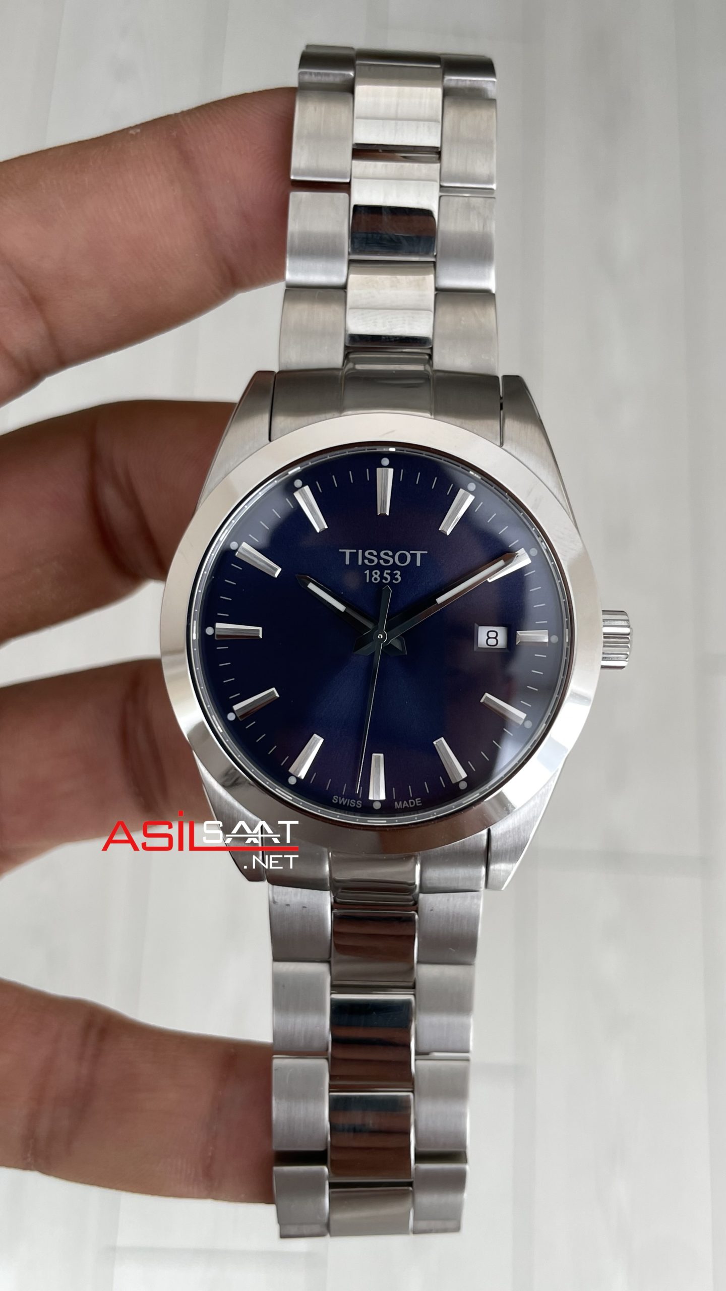Tissot Gentleman T127 Mavi Swiss ETA Saat Tissot Gentleman T127 Mavi Swiss ETA Saat
