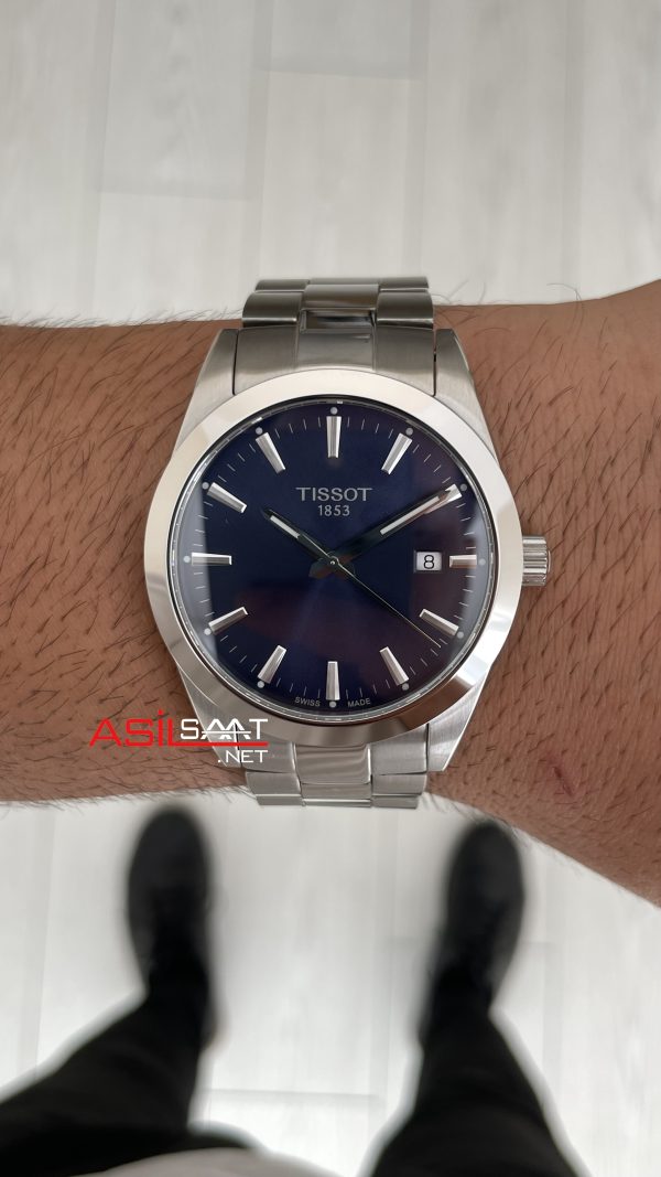 Tissot Gentleman T127 Mavi Swiss ETA Saat Tissot Gentleman T127 Mavi Swiss ETA Saat