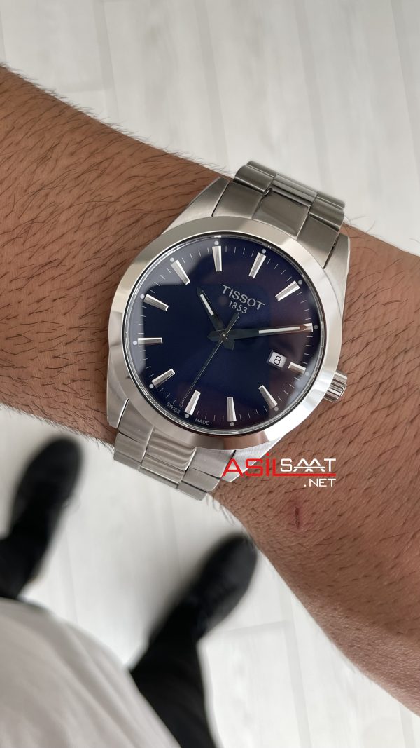 Tissot Gentleman T127 Mavi Swiss ETA Saat Tissot Gentleman T127 Mavi Swiss ETA Saat