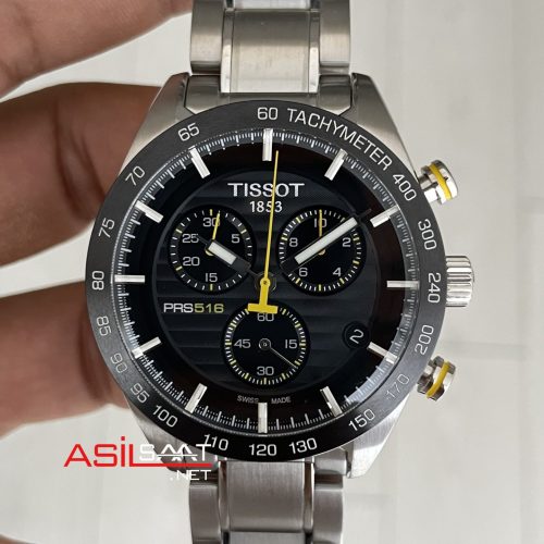 Tissot Prs 516 Cronograph T100 Siyah Kadran 42mm Swiss ETA Saat