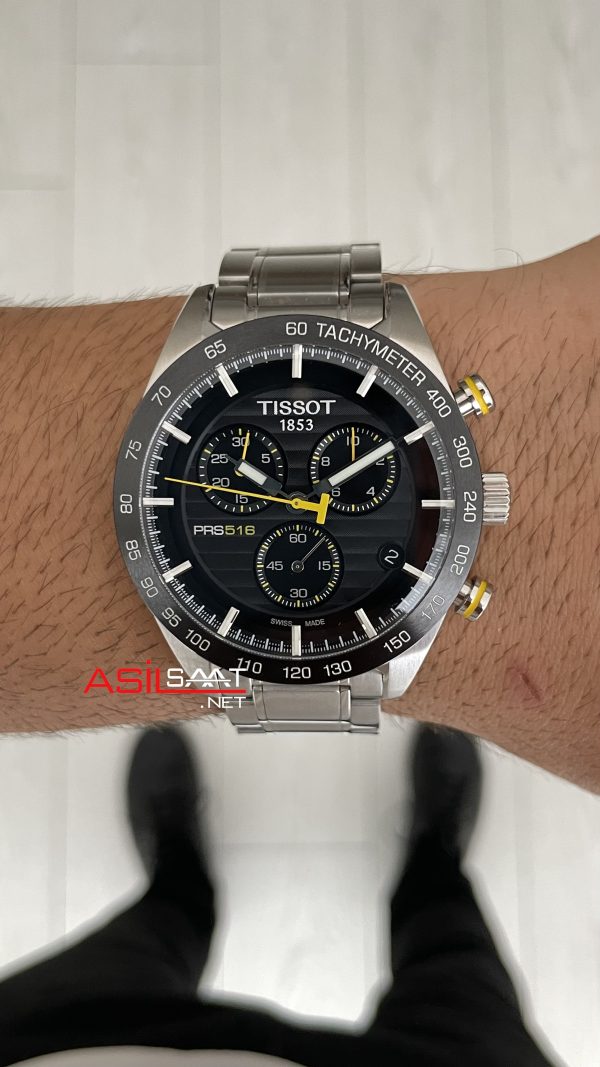 Tissot Prs 516 Cronograph T100 Siyah Kadran 42mm Swiss ETA Saat