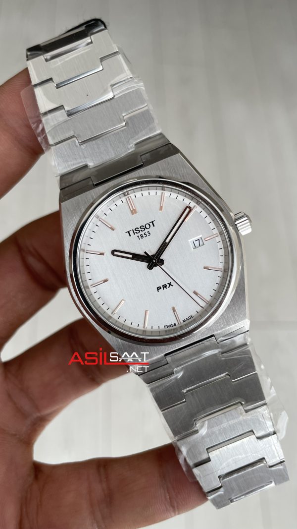 Tissot PRX T137 Beyaz 40mm Erkek Kol Saati Tissot PRX T137 Beyaz 40mm Erkek Kol Saati