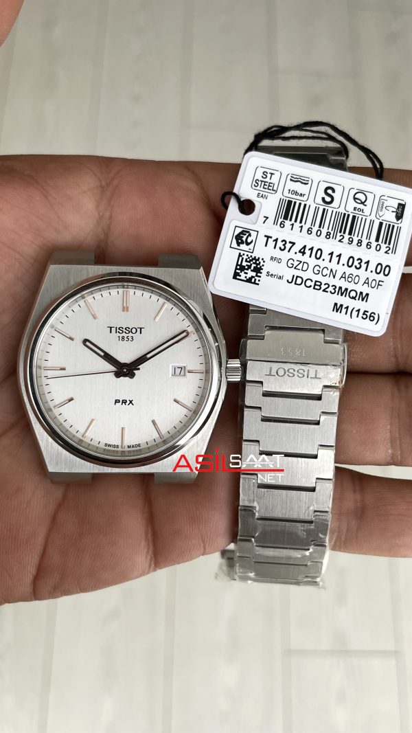 Tissot PRX T137 Beyaz 40mm Erkek Kol Saati Tissot PRX T137 Beyaz 40mm Erkek Kol Saati