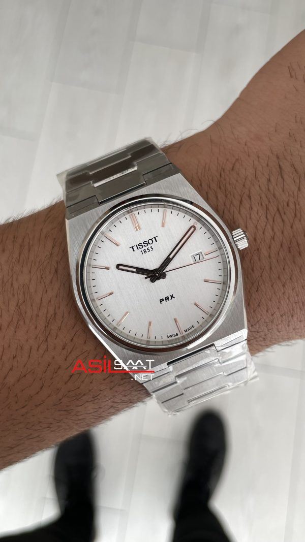 Tissot PRX T137 Beyaz 40mm Erkek Kol Saati Tissot PRX T137 Beyaz 40mm Erkek Kol Saati