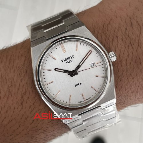 Tissot PRX T137 Beyaz 40mm Erkek Kol Saati