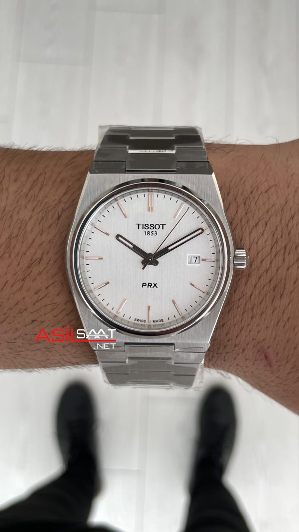 Tissot PRX T137 Beyaz 40mm Erkek Kol Saati Tissot PRX T137 Beyaz 40mm Erkek Kol Saati