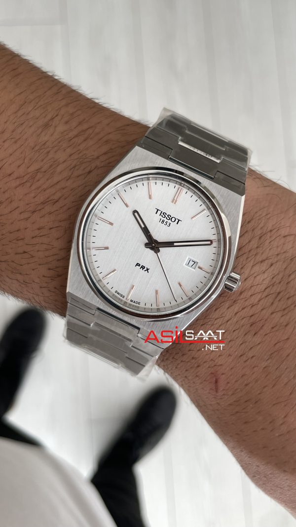 Tissot PRX T137 Beyaz 40mm Erkek Kol Saati Tissot PRX T137 Beyaz 40mm Erkek Kol Saati
