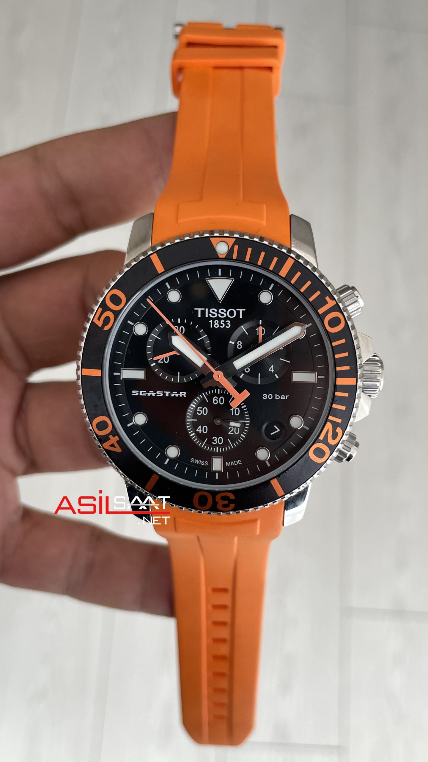 Tissot Seastar 1000 Chronograph 45mm Turuncu