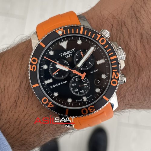 Tissot Seastar 1000 Chronograph 45mm Turuncu