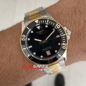 Tissot Seastar 1000 Siyah Kadran T120 Two Tone Gold 40mm Swiss ETA Saat
