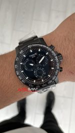 Tissot Supersport Chrono T125 Black & PVD 45mm Siyah Kadran Swiss ETA Saat