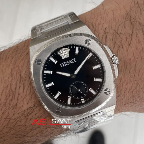 Versace Tolomeo Siyah 40mm Replika Saat