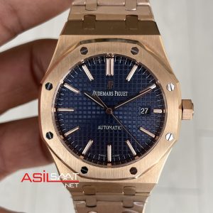Audemars Piguet Royal Oak 15400R Mavi Kadran 41mm Rosegold Swiss ETA Saat ZF Factory