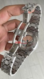 Audemars Piguet Royal Oak 15400ST Diamond 41mm Silver Replika Saat