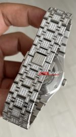 Audemars Piguet Royal Oak 15400ST Diamond 41mm Silver Replika Saat