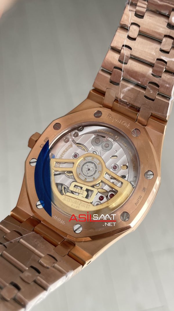 Audemars Piguet Royal Oak 15510 Mavi Kadran Rose Gold 50th Anniversary 41mm ZF Factory Swiss ETA Saat Audemars Piguet Royal Oak 15510 Mavi Kadran Rose Gold 50th Anniversary 41mm ZF Factory Swiss ETA Saat