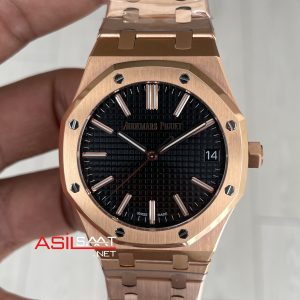 Audemars Piguet Royal Oak 15510 Siyah Kadran Rose Gold 50th Anniversary 41mm ZF Factory Swiss ETA Saat