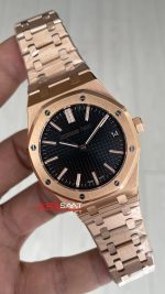Audemars Piguet Royal Oak 15510 Siyah Kadran Rose Gold 50th Anniversary 41mm ZF Factory Swiss ETA Saat