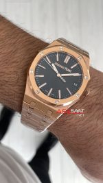 Audemars Piguet Royal Oak 15510 Siyah Kadran Rose Gold 50th Anniversary 41mm ZF Factory Swiss ETA Saat