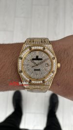 Audemars Piguet Royal Oak Diamond 41mm Gold Replika Saat