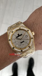 Audemars Piguet Royal Oak Diamond 41mm Gold Replika Saat