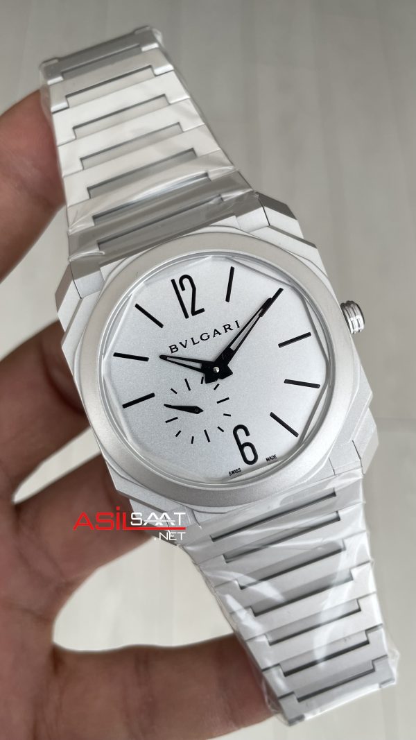 Bulgari Octo Finissimo Extra Thin Titanium White 102713 BV Factory Super Clone Swiss ETA Saat