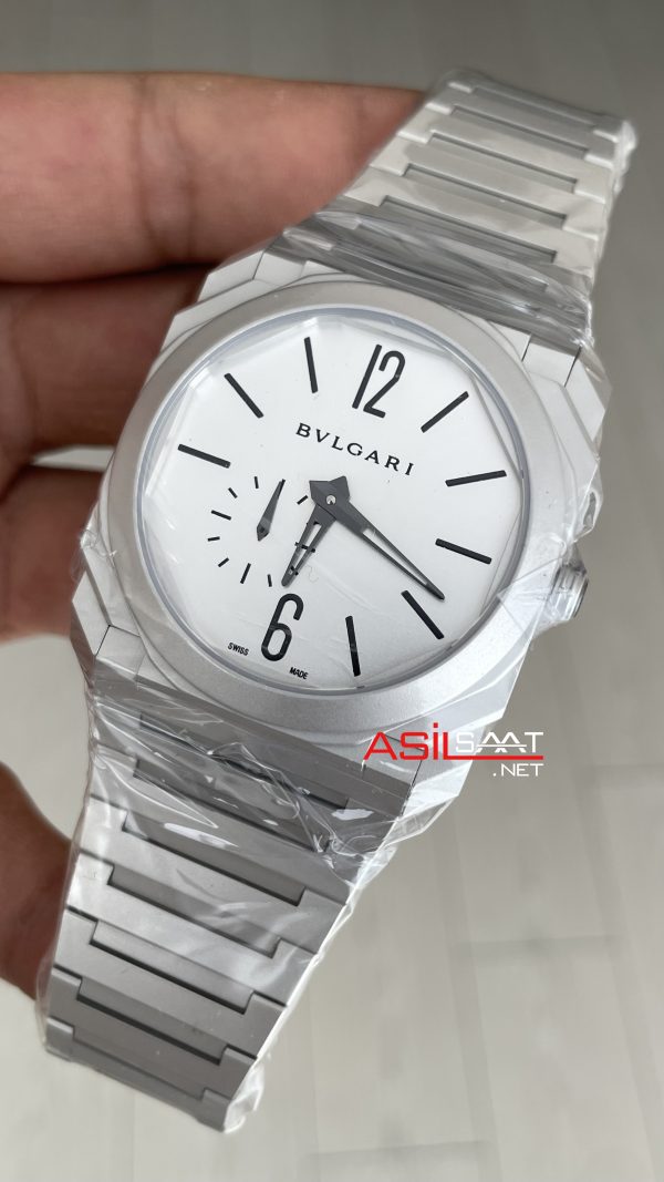 Bulgari Octo Finissimo Extra Thin Titanium White 102713 BV Factory Super Clone Swiss ETA Saat