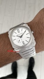 Bulgari Octo Finissimo Extra Thin Titanium White 102713 BV Factory Super Clone Swiss ETA Saat