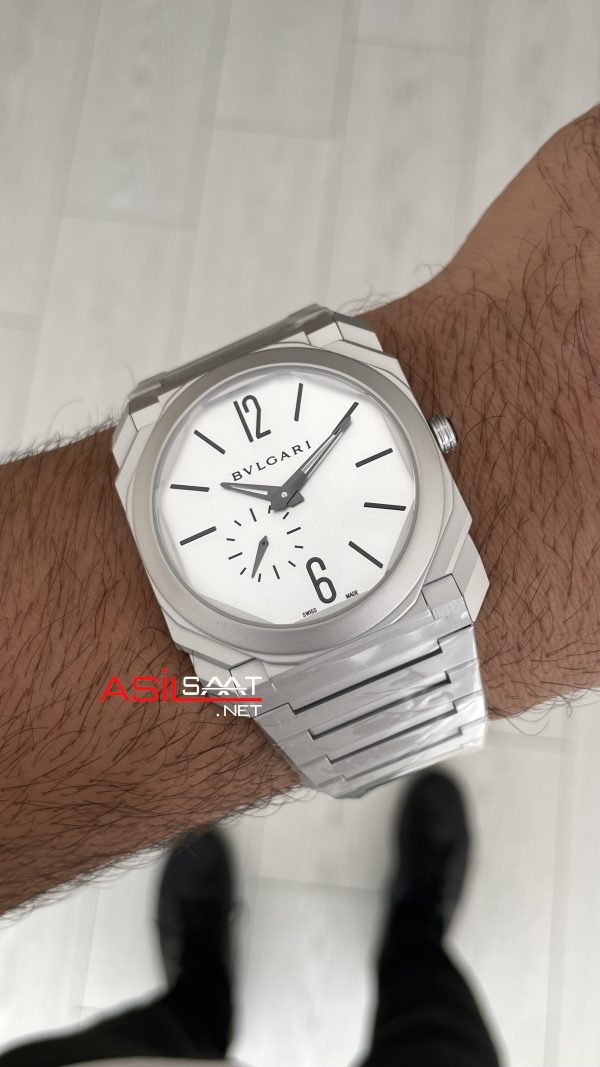 Bulgari Octo Finissimo Extra Thin Titanium White 102713 BV Factory Super Clone Swiss ETA Saat