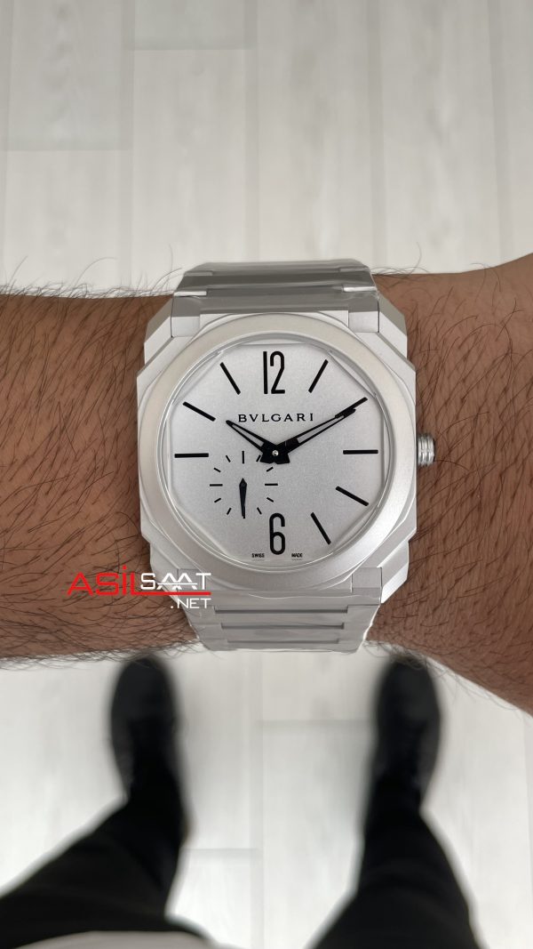 Bulgari Octo Finissimo Extra Thin Titanium White 102713 BV Factory Super Clone Swiss ETA Saat