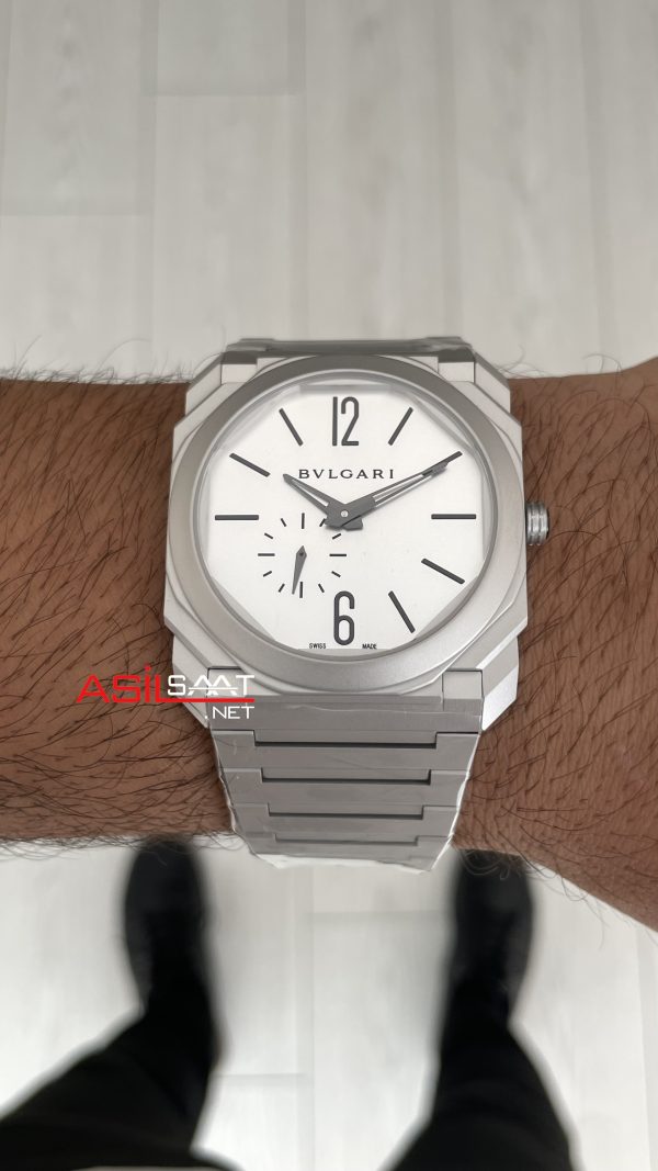 Bulgari Octo Finissimo Extra Thin Titanium White 102713 BV Factory Super Clone Swiss ETA Saat
