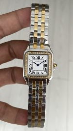 Cartier Panthere Medium W2PN0007 Diamond Two Tone Gold 27mm Kadın Kol Saati