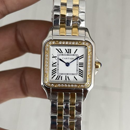 Cartier Panthere Medium W2PN0007 Diamond Two Tone Gold 27mm Kadın Kol Saati