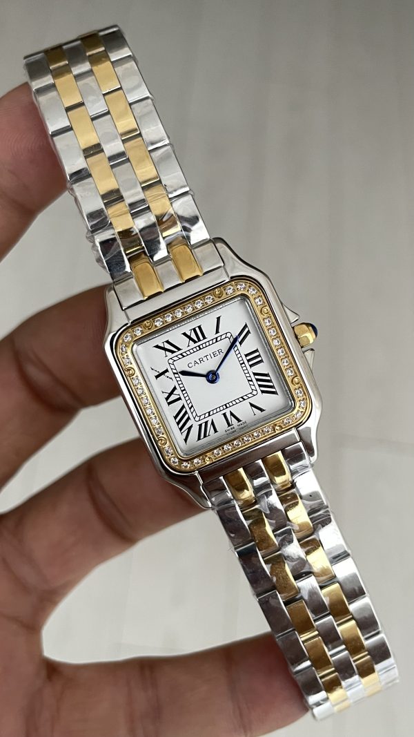 Cartier Panthere Medium W2PN0007 Diamond Two Tone Gold 27mm Kadın Kol Saati