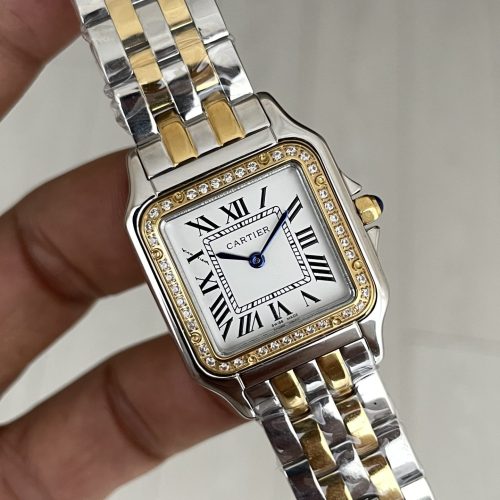 Cartier Panthere Medium W2PN0007 Diamond Two Tone Gold 27mm Kadın Kol Saati