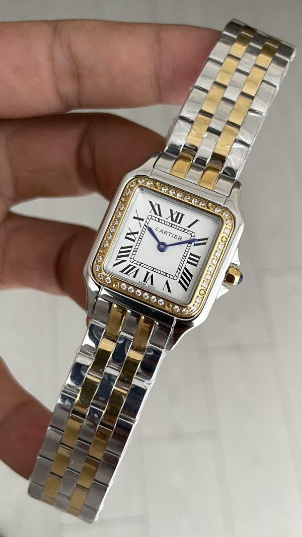 Cartier Panthere Medium W2PN0007 Diamond Two Tone Gold 27mm Kadın Kol Saati