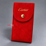 Cartier Saat Süet Kılıfı Kırmızı