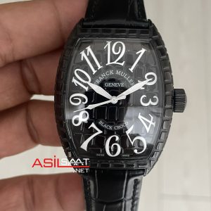 Franck Muller Casablanca Black Croco 40mm Replika Saat