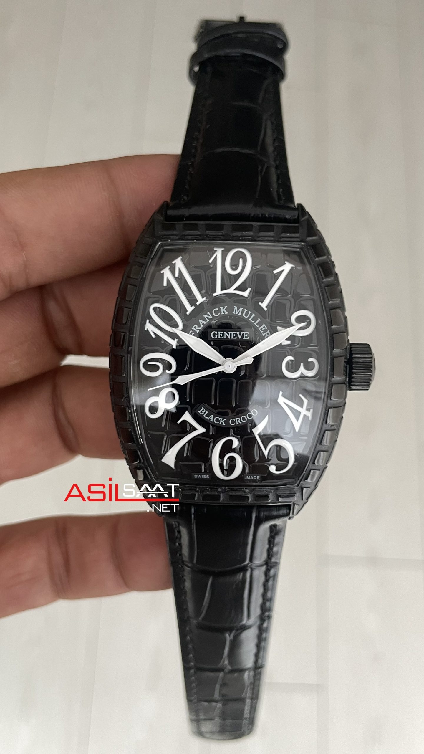 Franck Muller Casablanca Black Croco 40mm Replika Saat Franck Muller Casablanca Black Croco 40mm Replika Saat