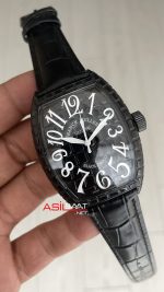 Franck Muller Casablanca Black Croco 40mm Replika Saat