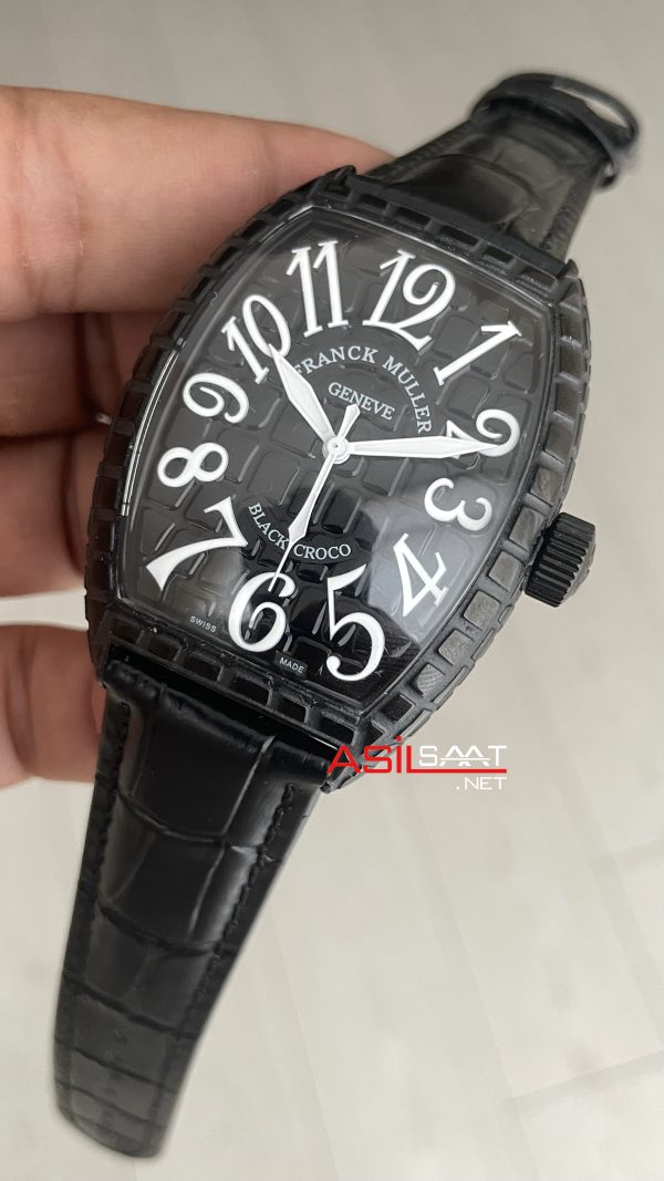 Franck Muller Casablanca Black Croco 40mm Replika Saat Franck Muller Casablanca Black Croco 40mm Replika Saat
