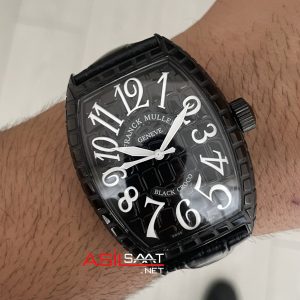 Franck Muller Casablanca Black Croco 40mm Replika Saat