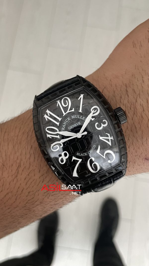 Franck Muller Casablanca Black Croco 40mm Replika Saat Franck Muller Casablanca Black Croco 40mm Replika Saat